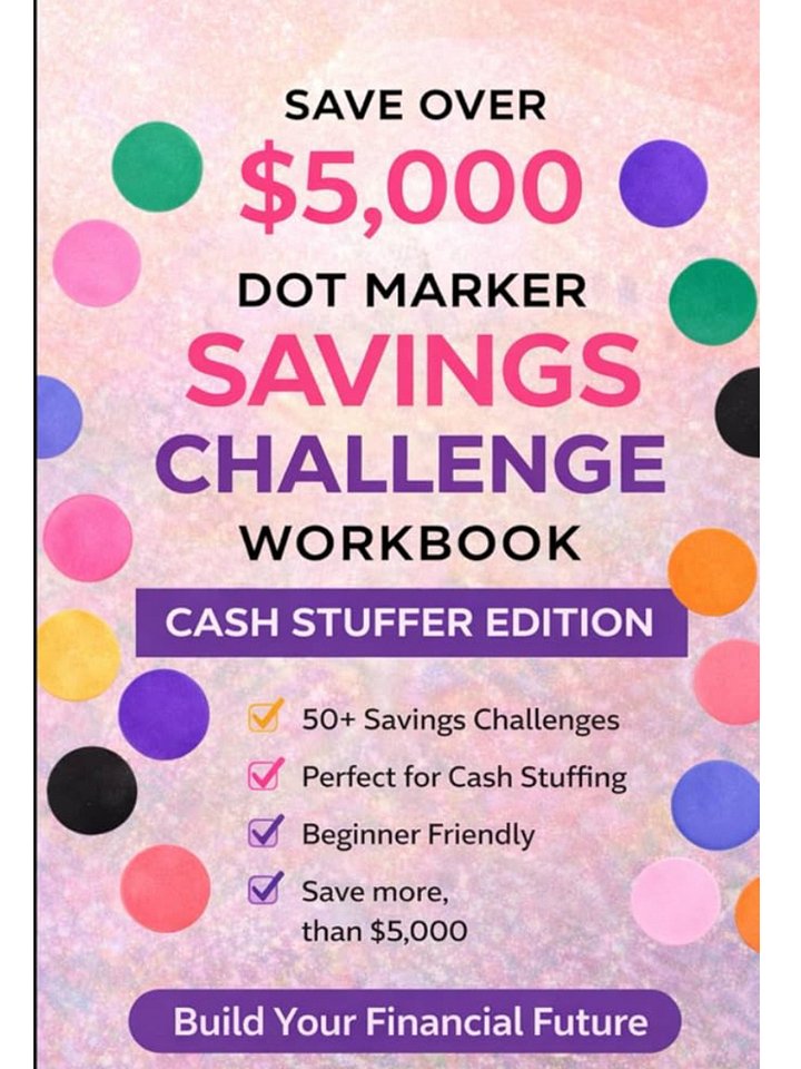 Dot Marker Savings Challenge Printable – Cash Stuffer Edition (Save $5,000+) product image (1)