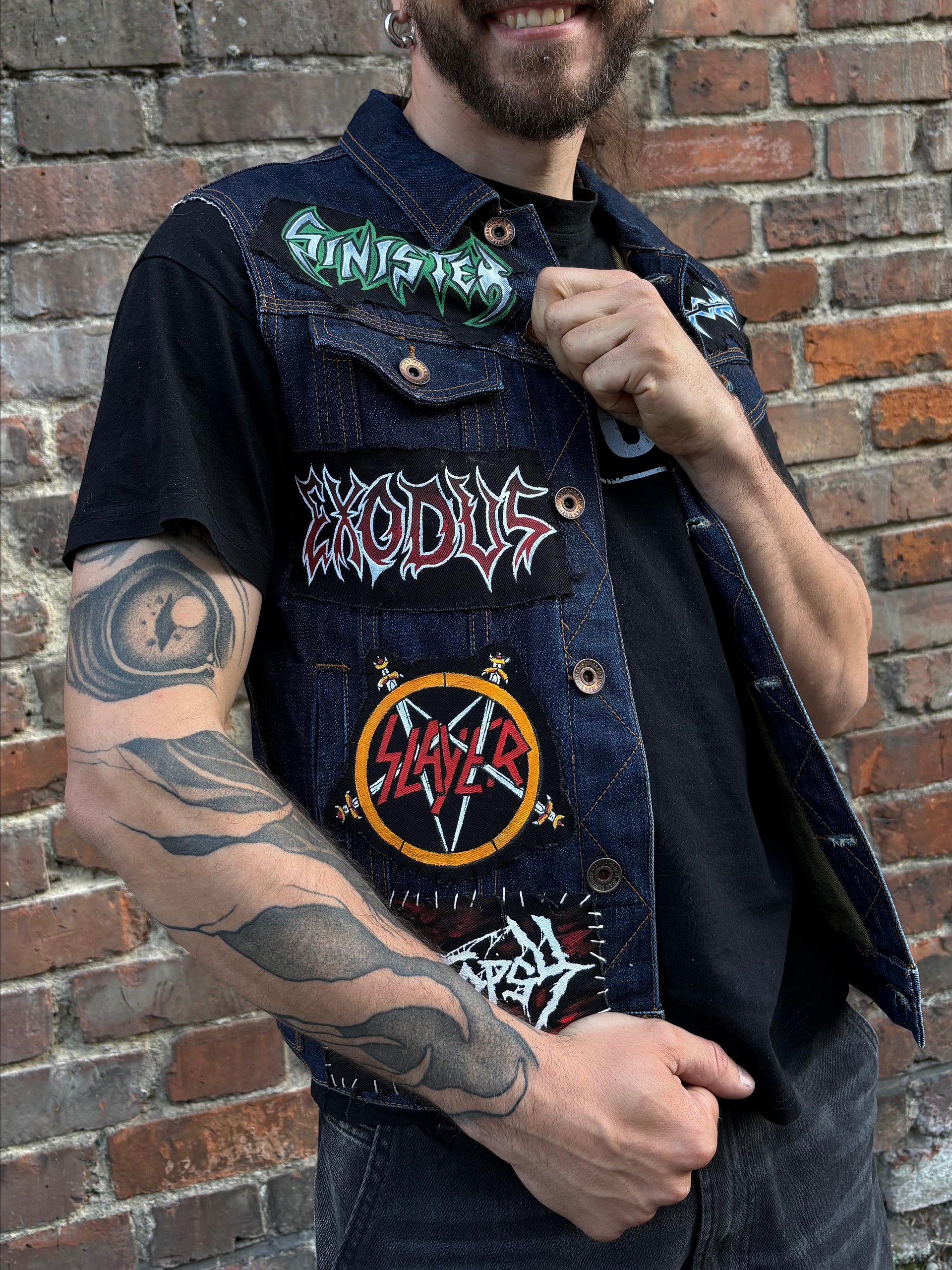 Sepultura "Roots" Custom Hand-Painted Battle Vest — 1-of-1 product image (6)