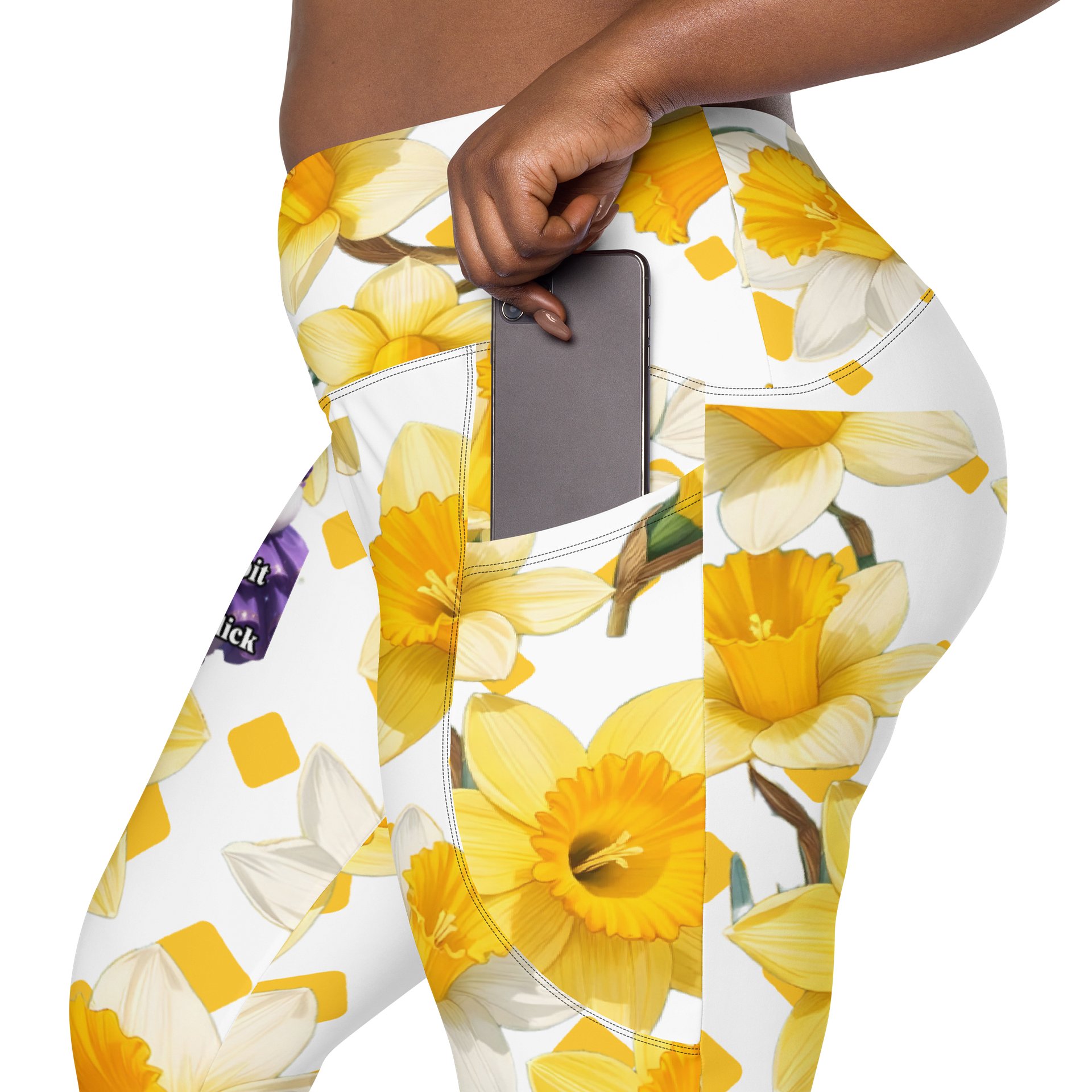 Daffodil Dreamer Crossover Leggings with Pockets product image (8)