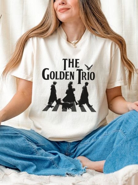 Golden Trio on Abbey Road Parody Vintage Parody Shirt product image (1)