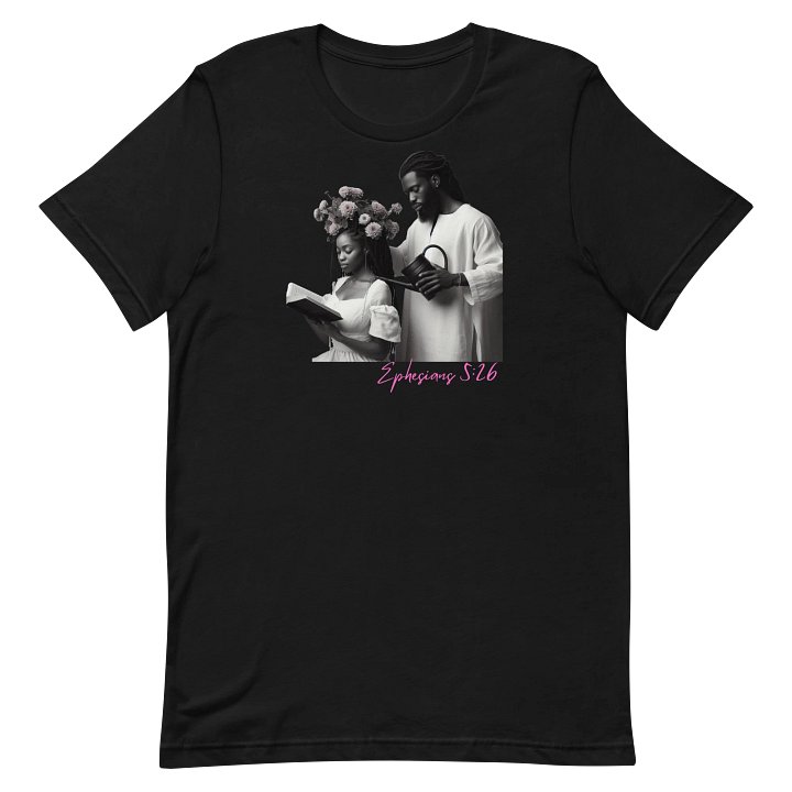 Ephesians 5:26 Black T-Shirt product image (2)