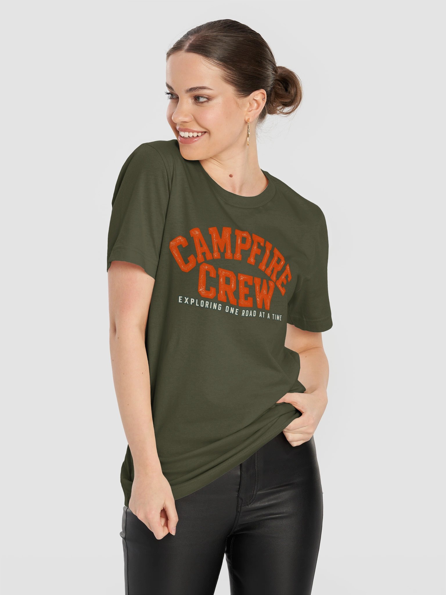 Campfire Crew Tee | Olive Green product image (11)