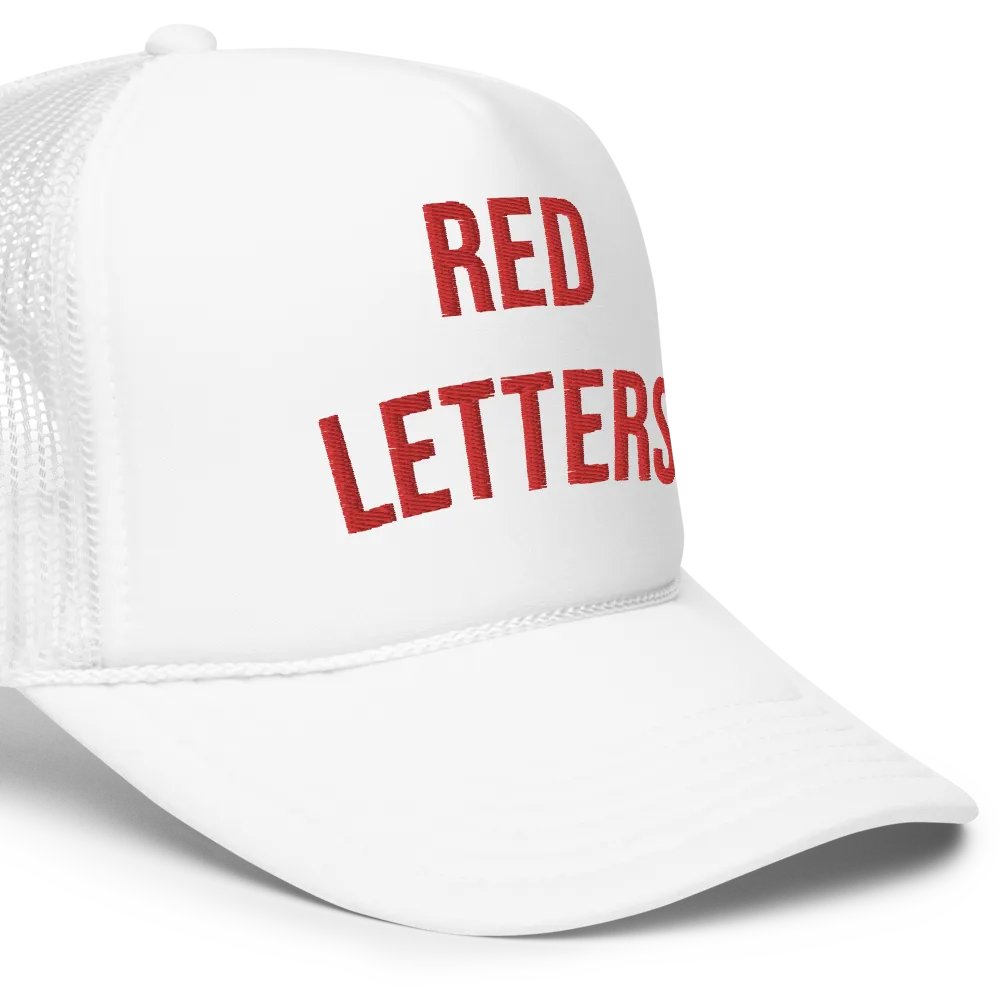 Red Letters White Hat product image (5)