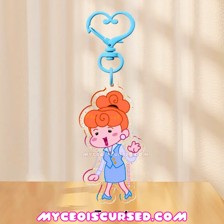 Office Princess - Glitter Acrylic Charm💙 product image (1)