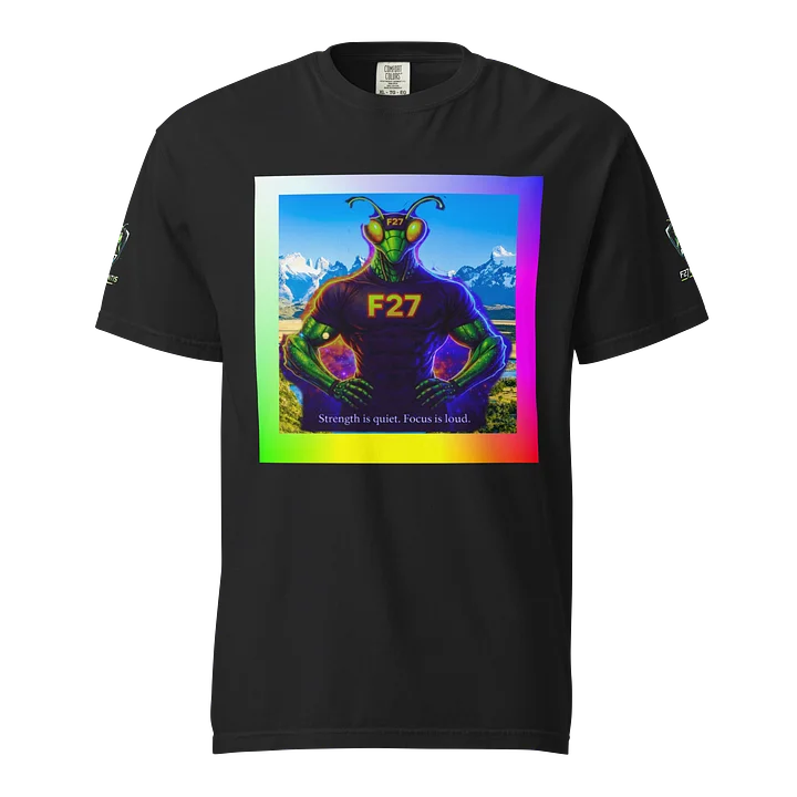 F27 Quiet Strength Retro Muscle Tee by FayzieBobs product image (1)