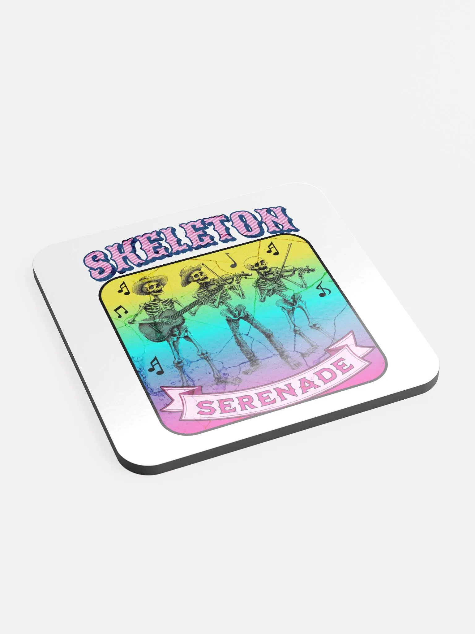 Skeleton Serenade Cork Coaster product image (3)