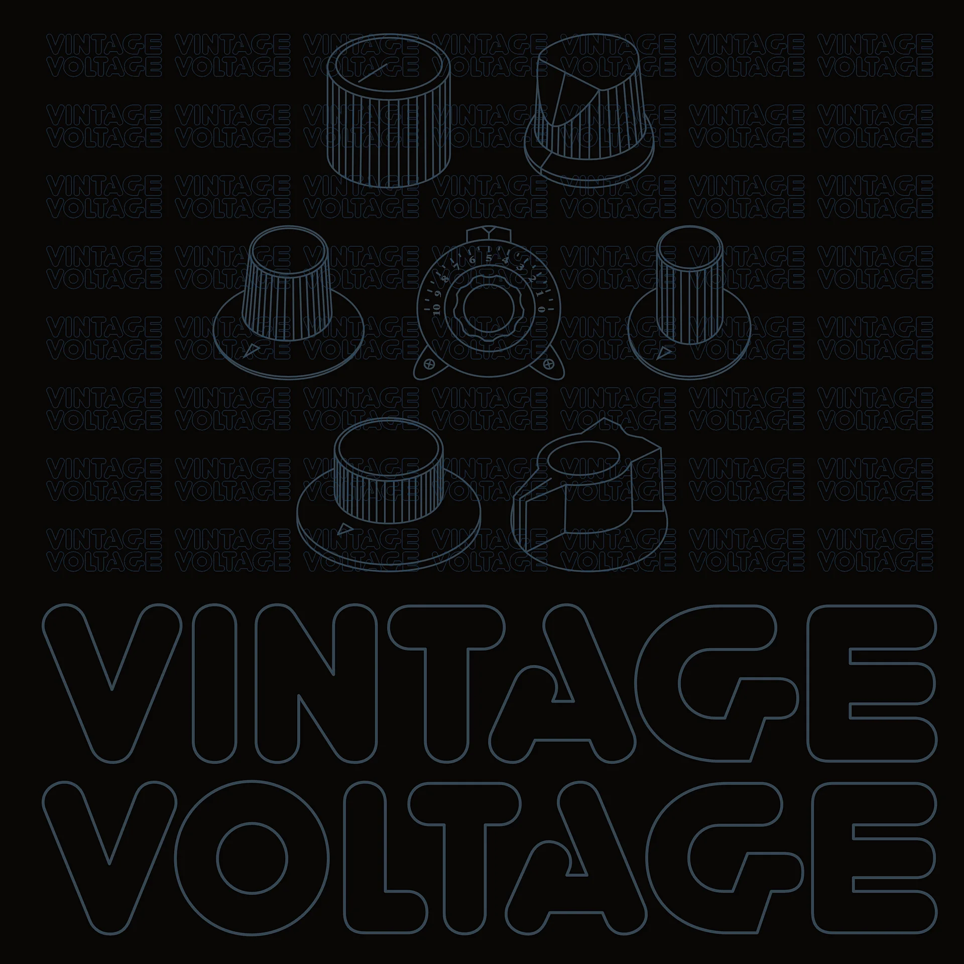 Synthesis Icons Studio Jacket - (7 Iconic Synth Knobs) CARBON product image (5)