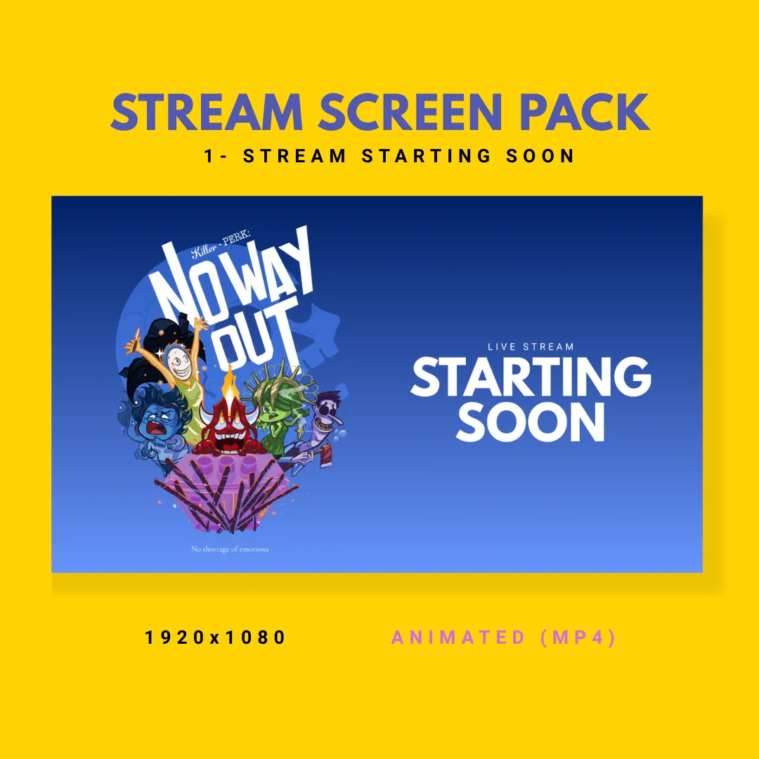 Nowayout - Stream Screens Pack product image (1)