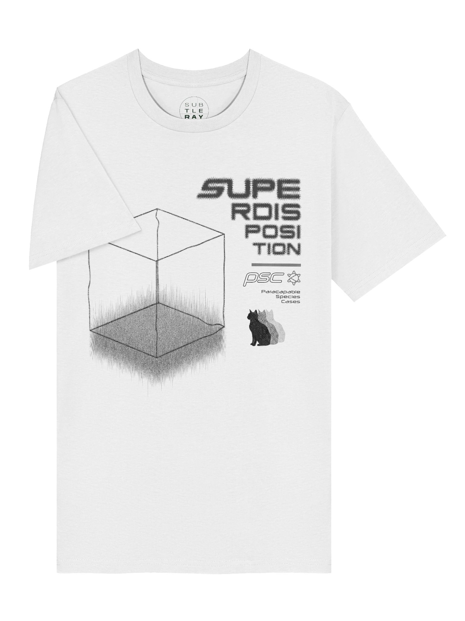 Superdisposition / Cat Monochrome Tee (Ships from EU/UK) product image (3)