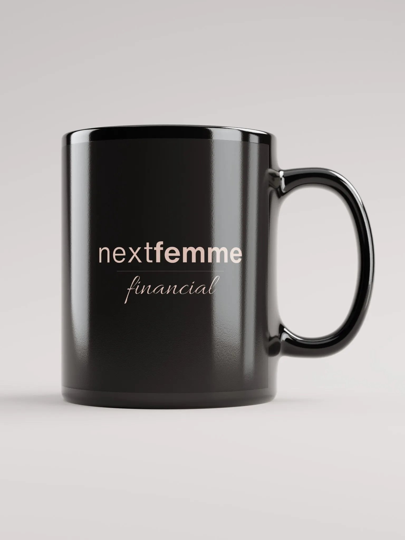 Midnight Elegance Mug with Pink Logotype product image (1)