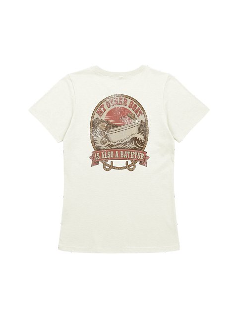My Other Boat Is Also A Bathtub - Rodeo - Women's Relaxed Tee - back