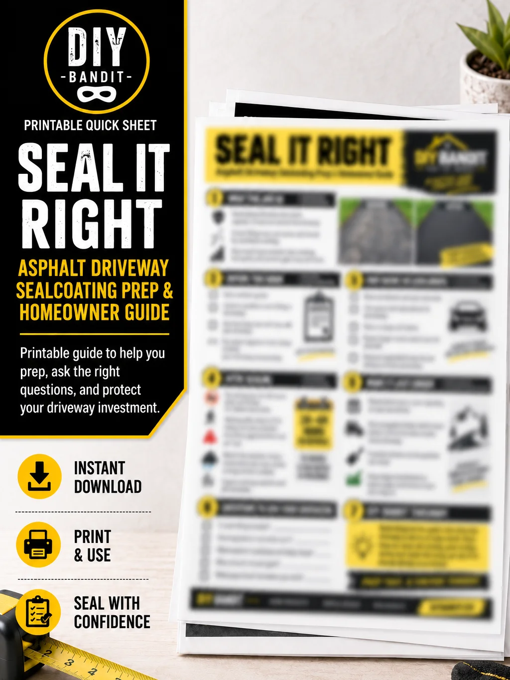 Seal It Right | Asphalt Driveway Sealcoating Prep & Homeowner Guide product image (1)