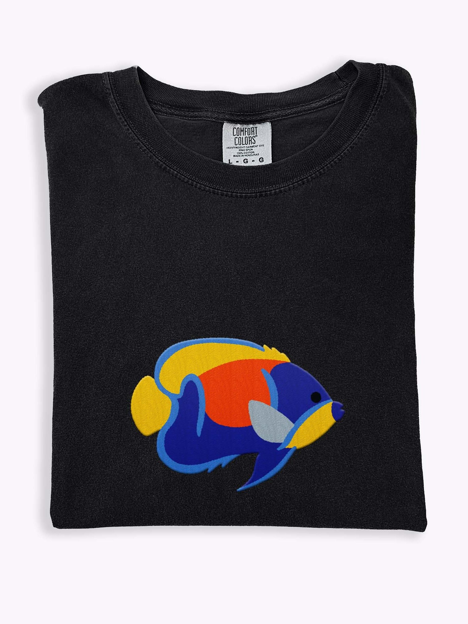 Majestic Angelfish Premium T-Shirt (Embroidered) for Reef and Marine Aquarium Lovers product image (1)