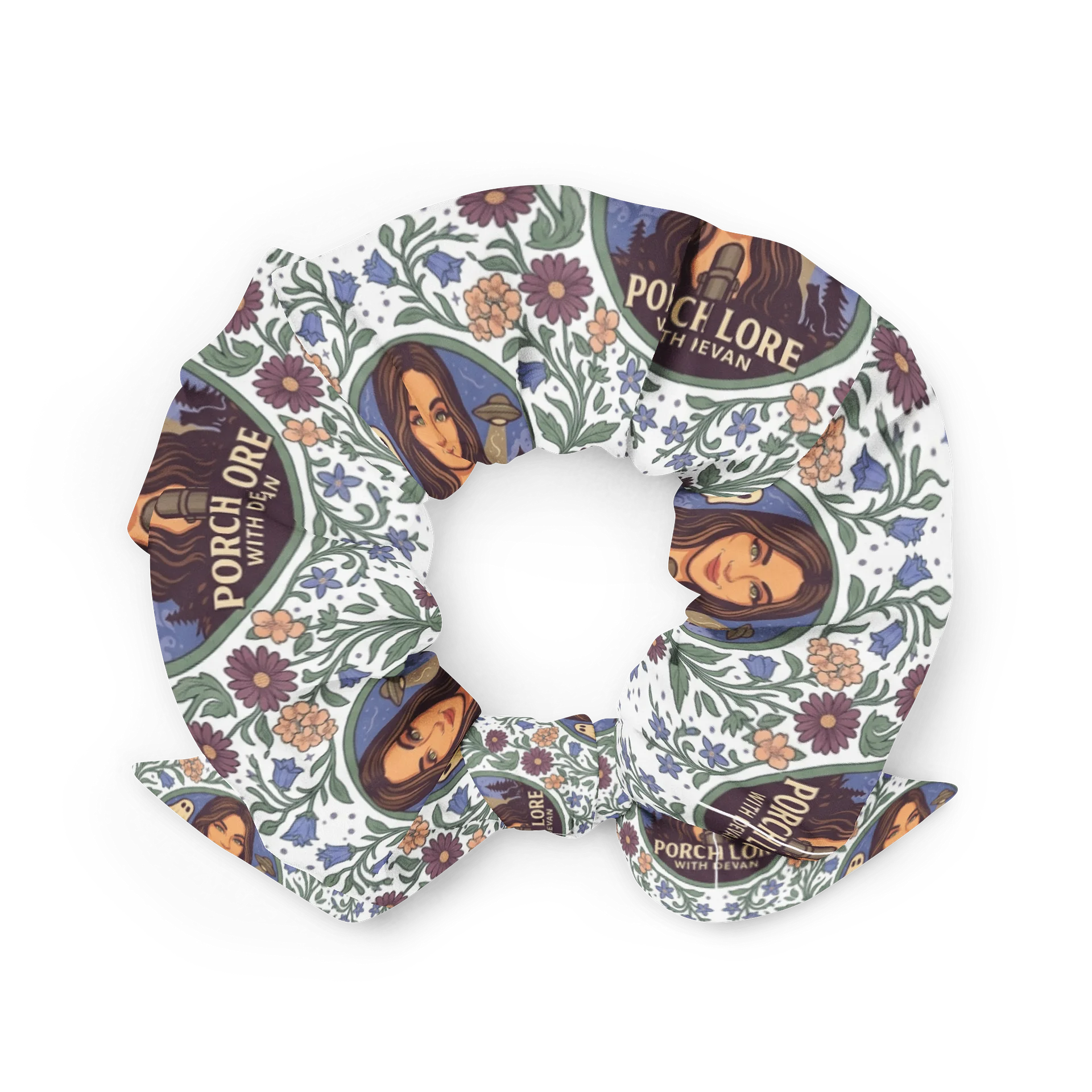 PORCH LORE DEVAN FLORAL SCRUNCHIE product image (2)