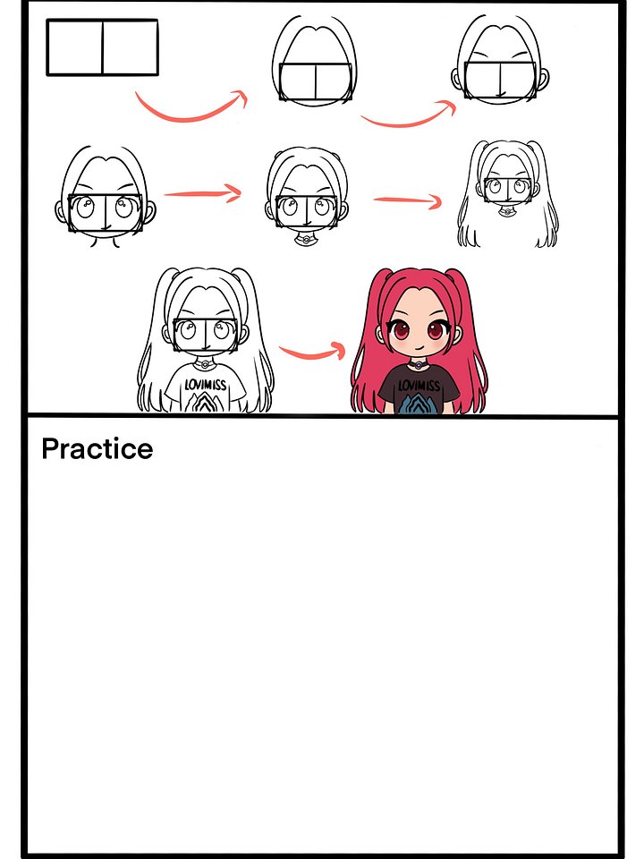 Mira from Demon Hunter - Template for Drawing product image (1)