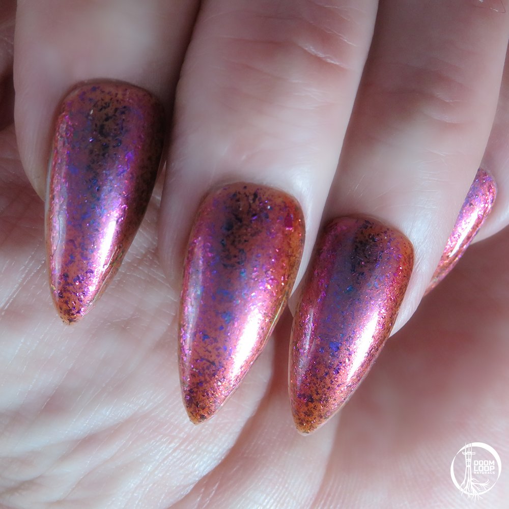 ARCANUM VITALIS - Colorshift Red-Orange Violet-Blue Flakie Nail Polish product image (4)