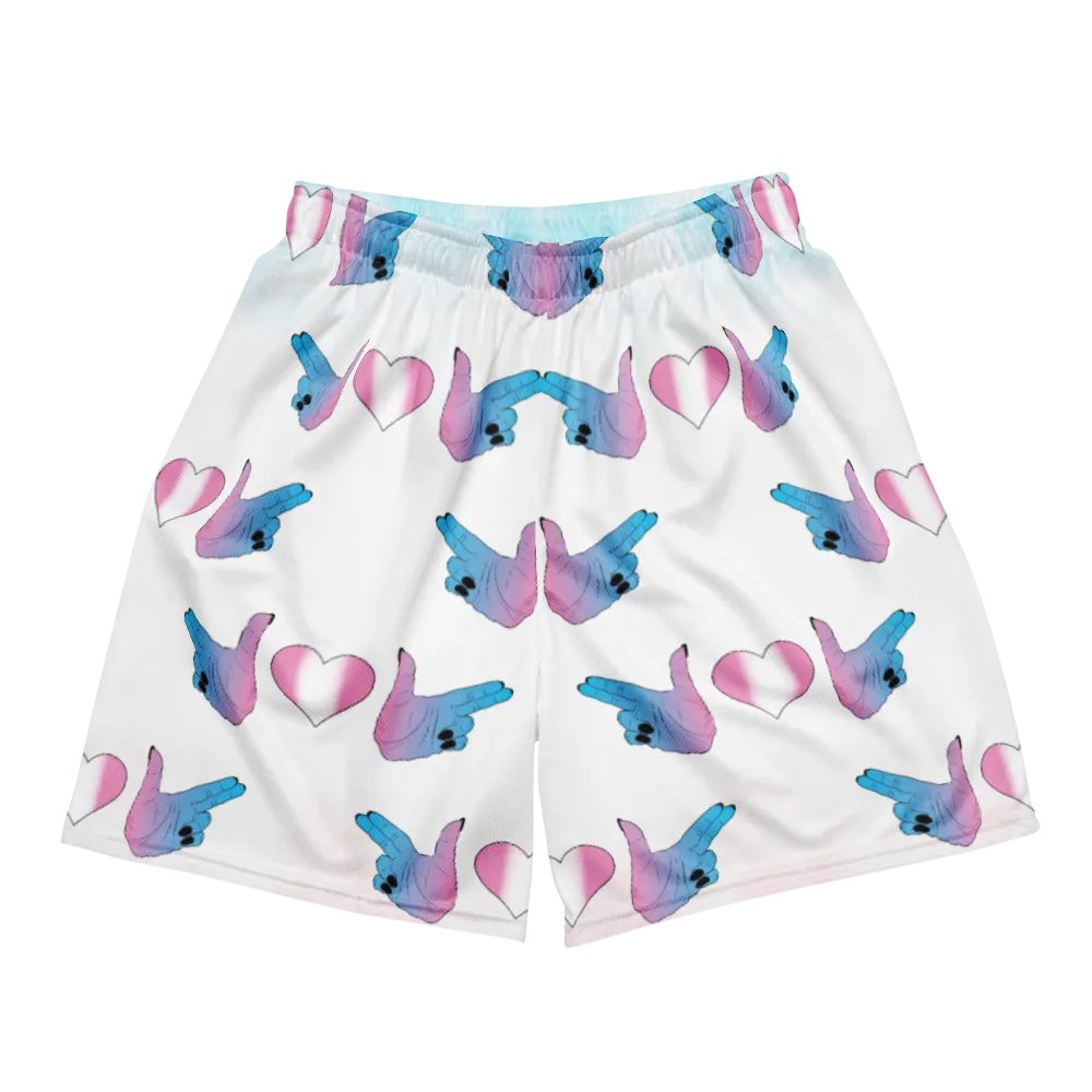 Finger Guns (trans flag) Mesh Shorts product image (2)