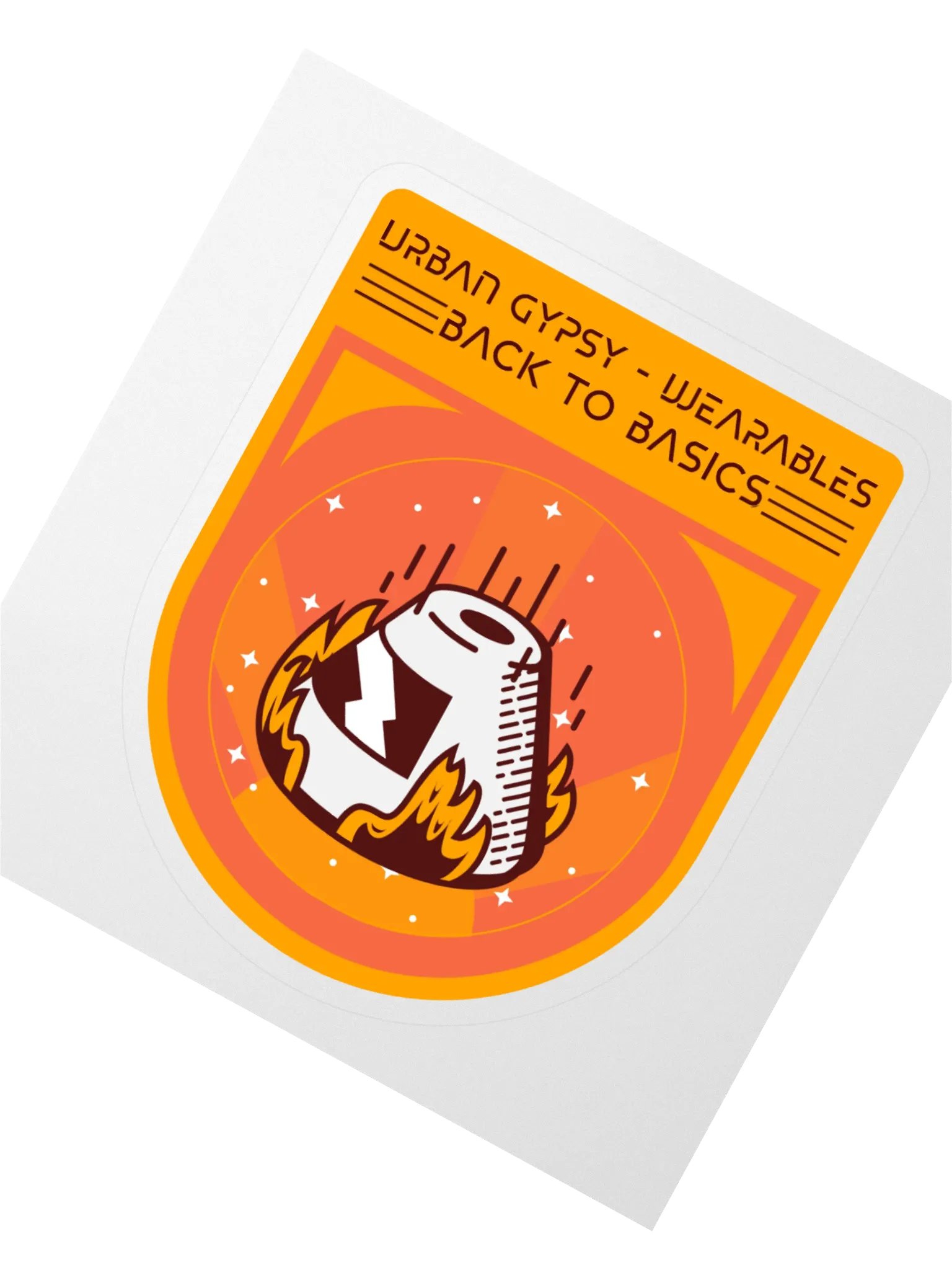 Fiery Back to Basics Kiss Cut Sticker product image (2)