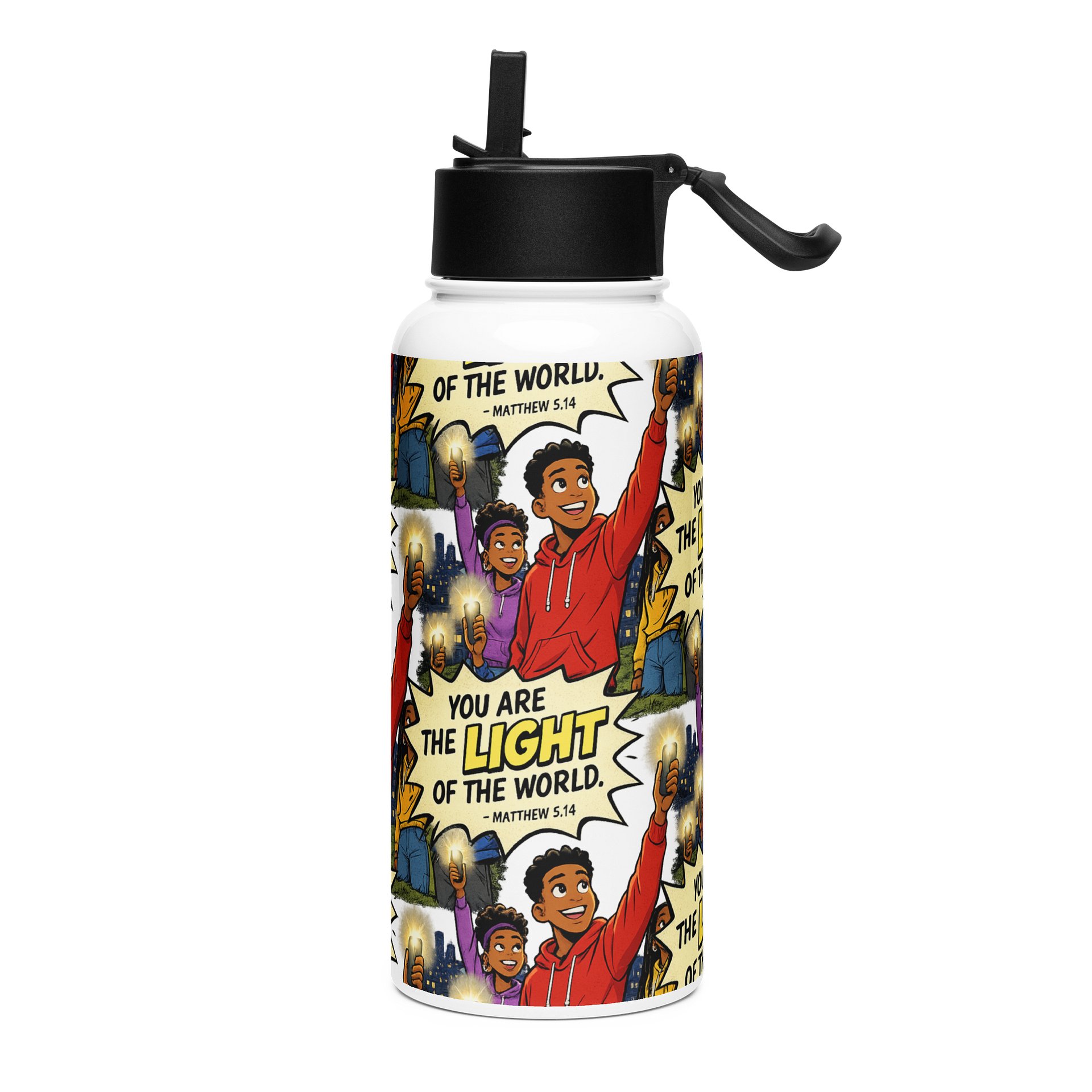 Light of the World 32 oz. Stainless Steel Water Bottle product image (1)