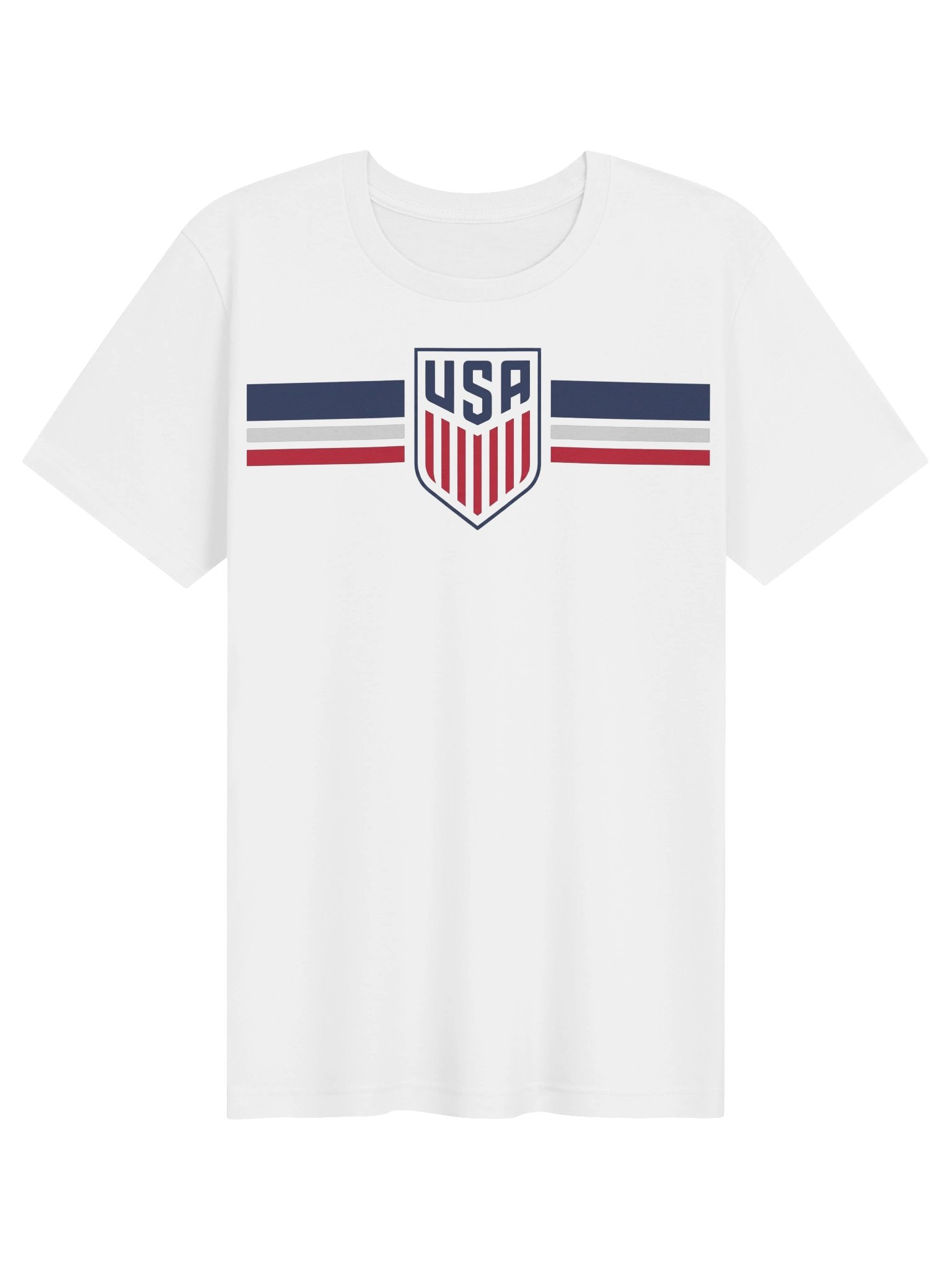 USA Soccer Crest Stripe Women's Fan Tee 2026 World Cup Football Tournament product image (2)