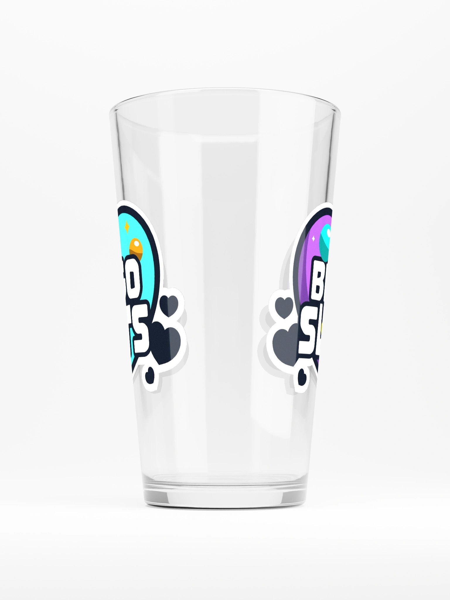 BINGO SLUTS PINT GLASS AQUA/PURPLE product image (2)