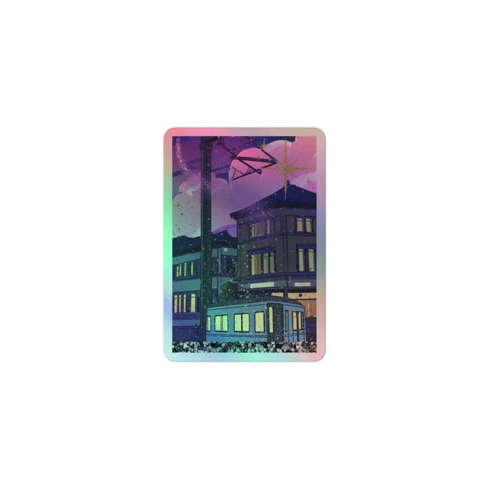 Dreams Look Better at Night | Good Days & Sunsets Holographic Sticker Collection product image (1)