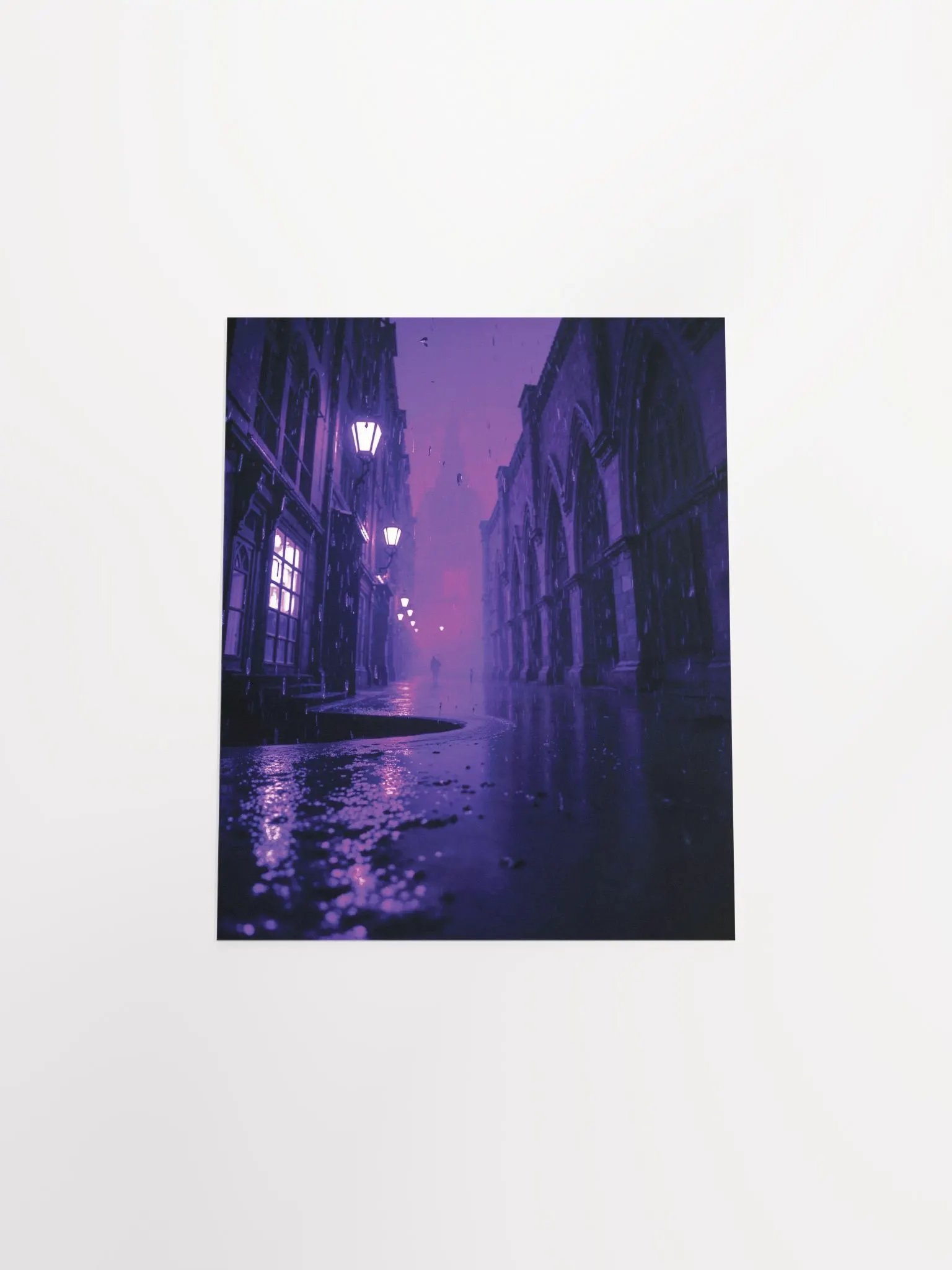 Gothic Alleyway Reflections Poster product image (19)