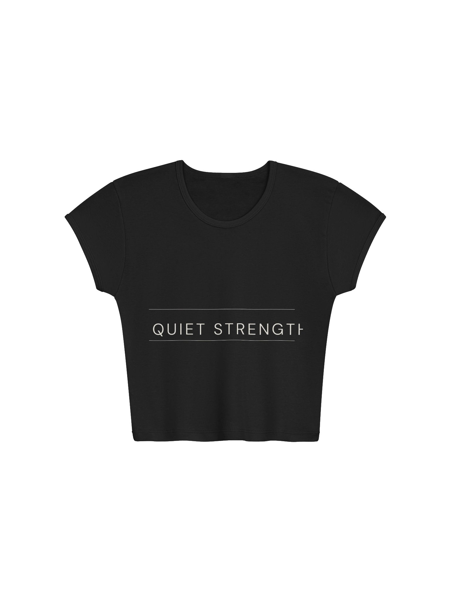 Quiet Strength Baby Tee product image (1)