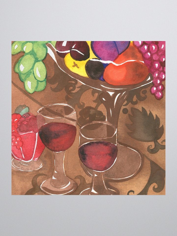Wine and Fruits Sticker product image (3)