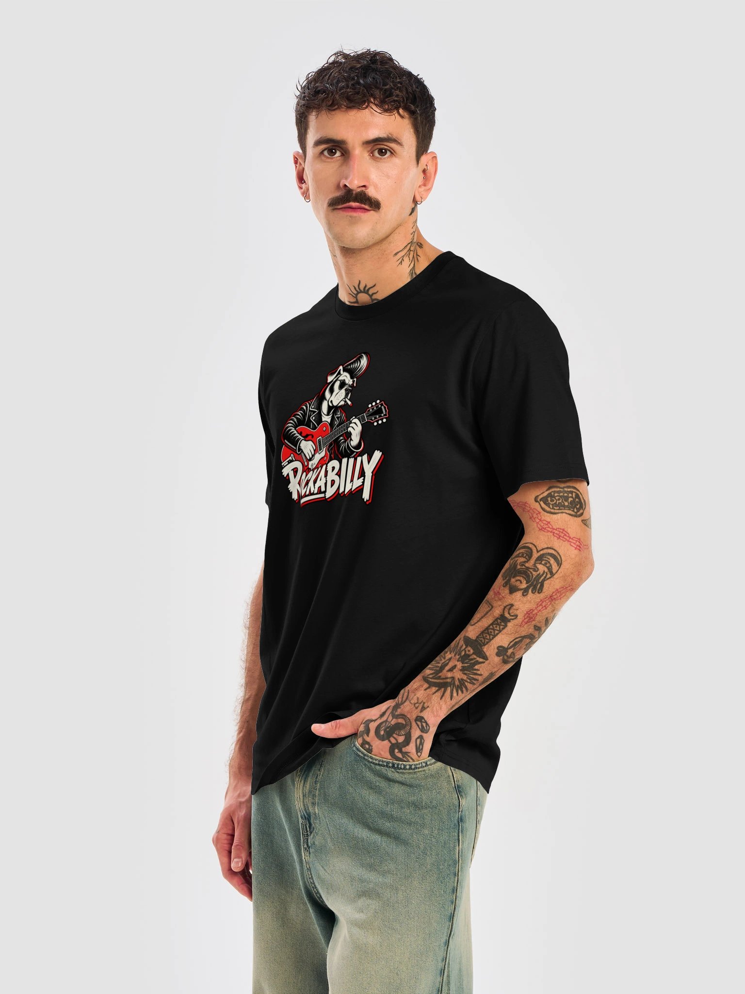 Rockabilly Guitar Dog Tee product image (5)