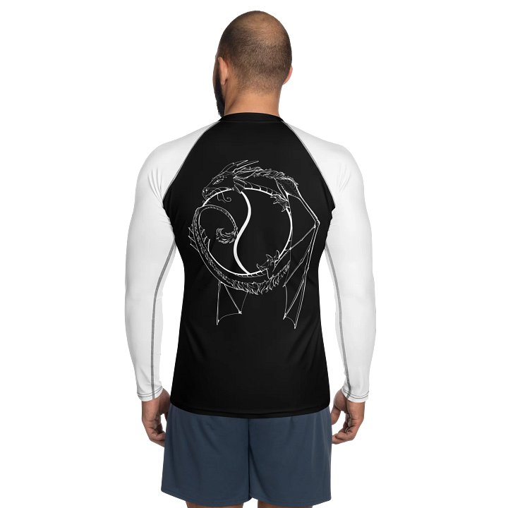 Family Karate Dragon Logo Long Sleeve Men's Rash Guard product image (2)