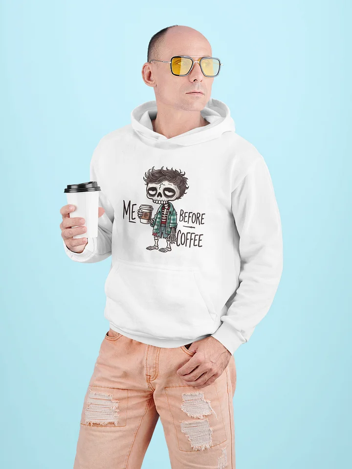 "Me Before Coffee" Zombie Dude Hoodie product image (1)