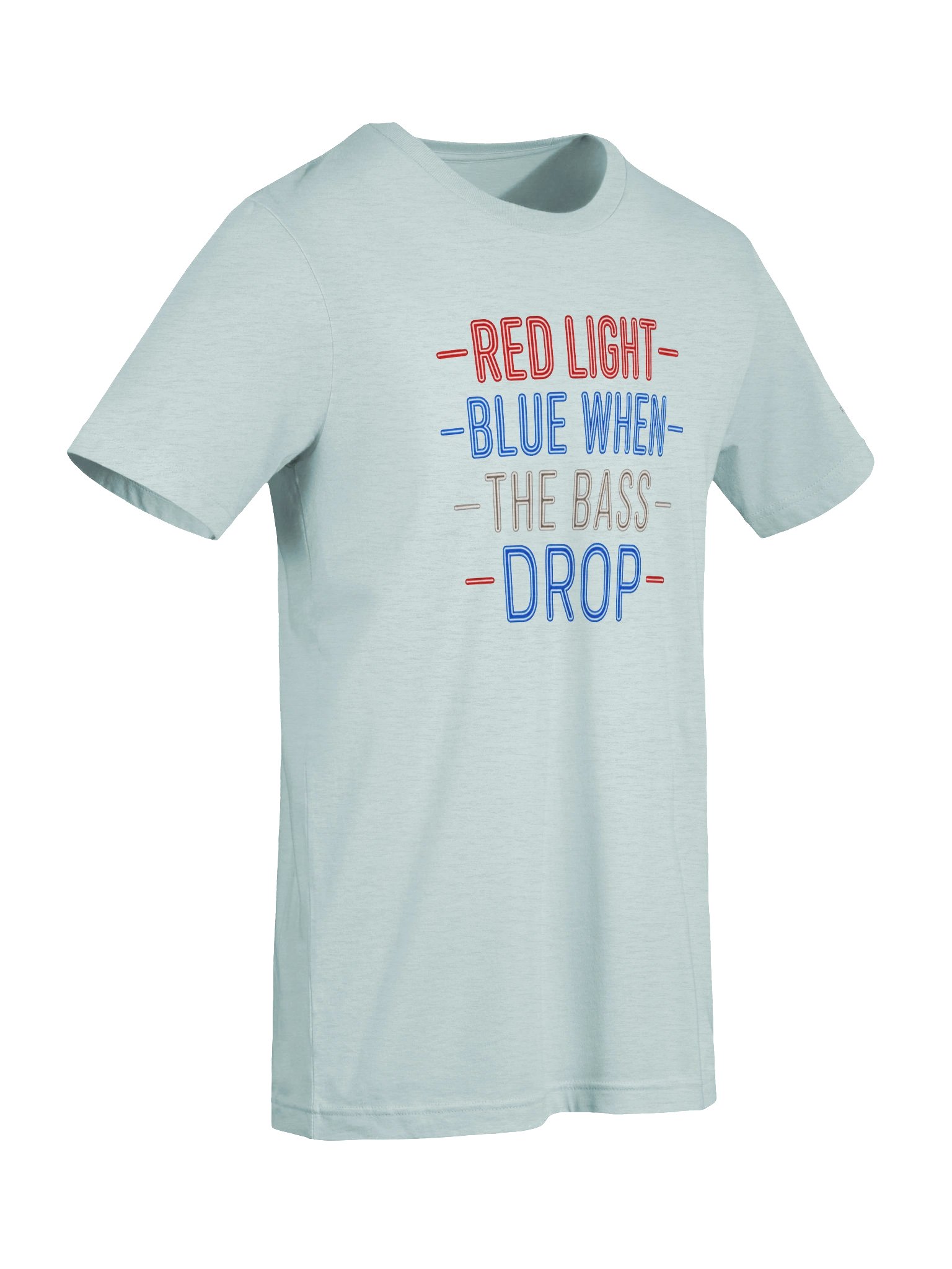 Red, Light Blue Bass Drop Tee product image (37)