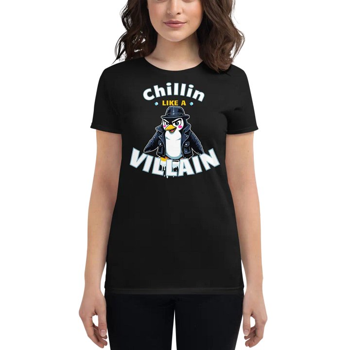 Chillin' Villain Penguin Women's T-Shirt product image (1)