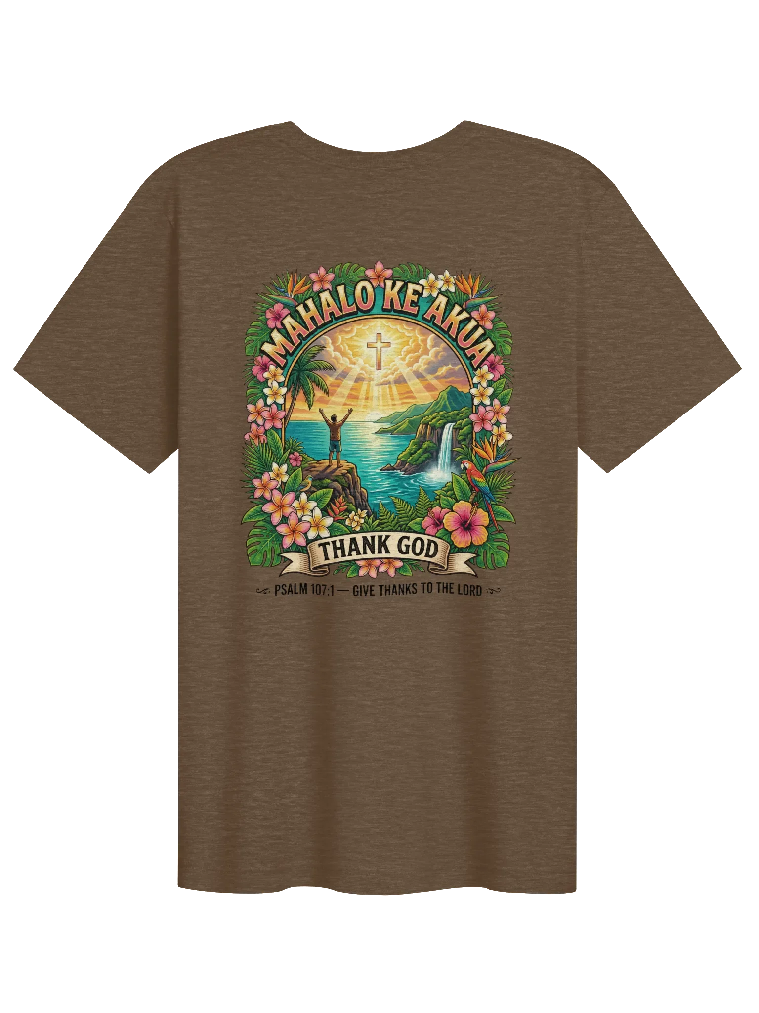 His House Unisex "Mahalo Ke Akua" T-Shirt by His House