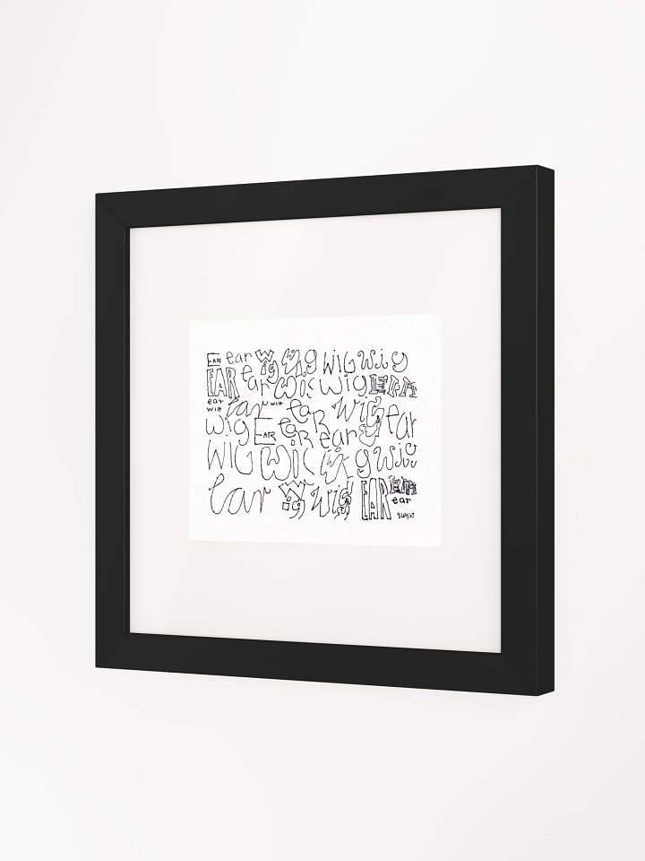 earwig Panel Card Print Framed product image (2)