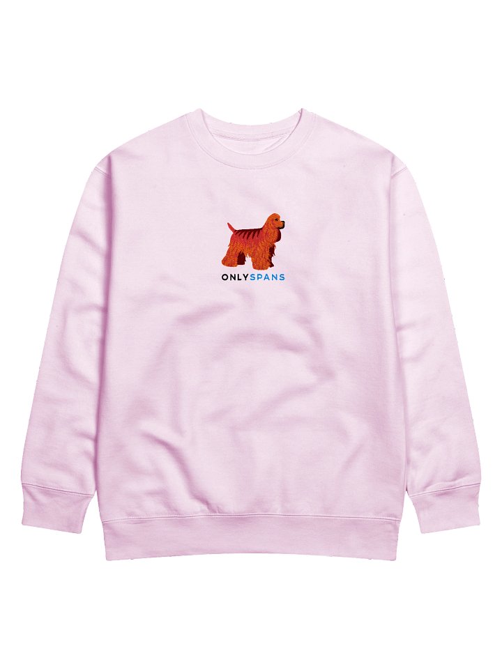 Only Spans Sweatshirt (Embroidered) of an American Cocker Spaniel(Red) product image (57)