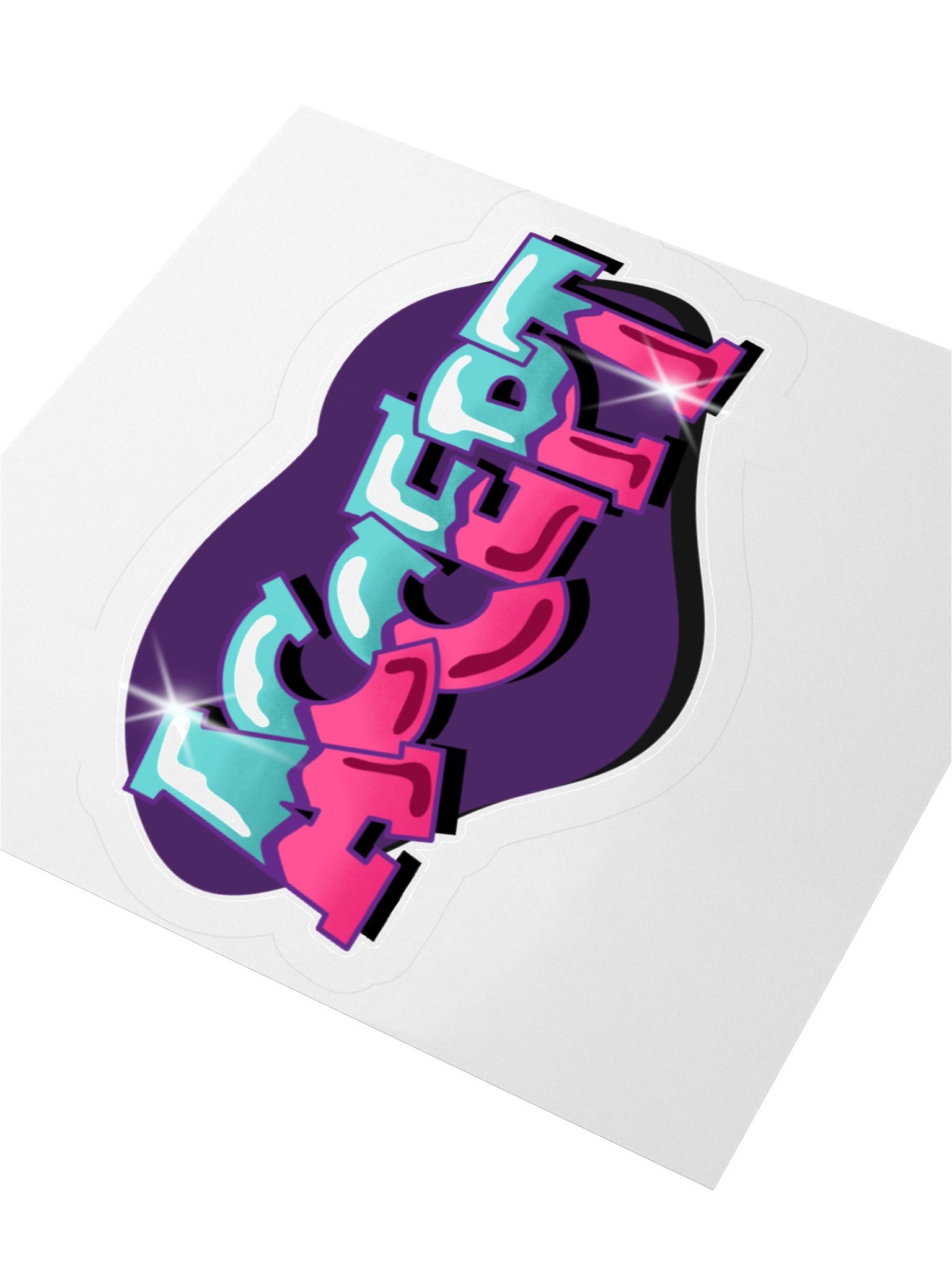"TRYING MY BEST-ISH" - Kawaiifiti Style - Kiss Cut Sticker product image (7)