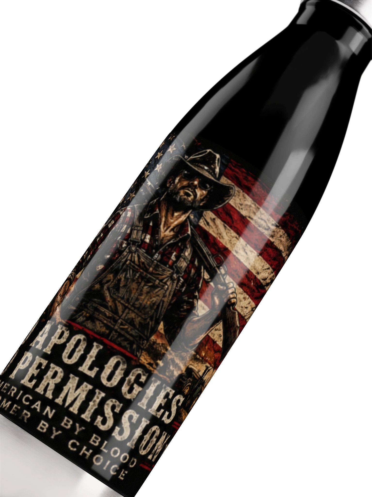 No Apologies - No Permission Statement Water Bottle product image (5)