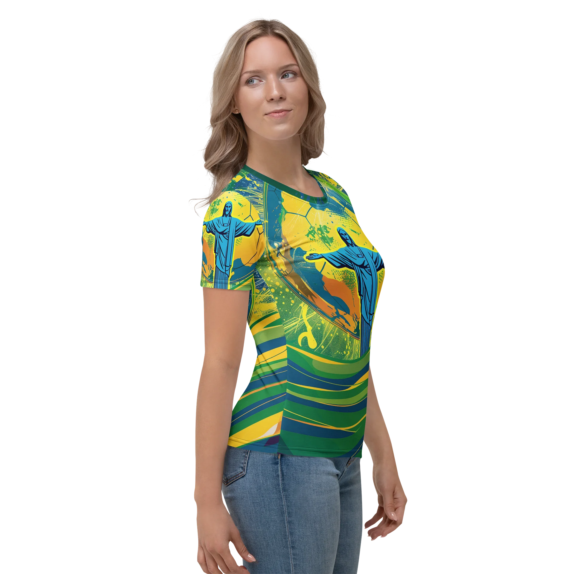 Brazil Fantasy Football Womens T shirt product image (7)