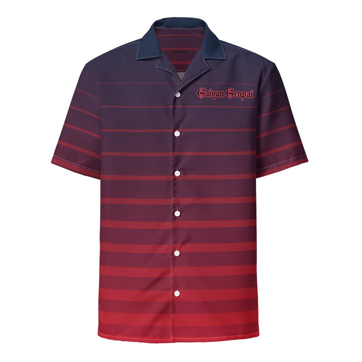 Senpai Style Striped Hawaiian Shirt product image (1)