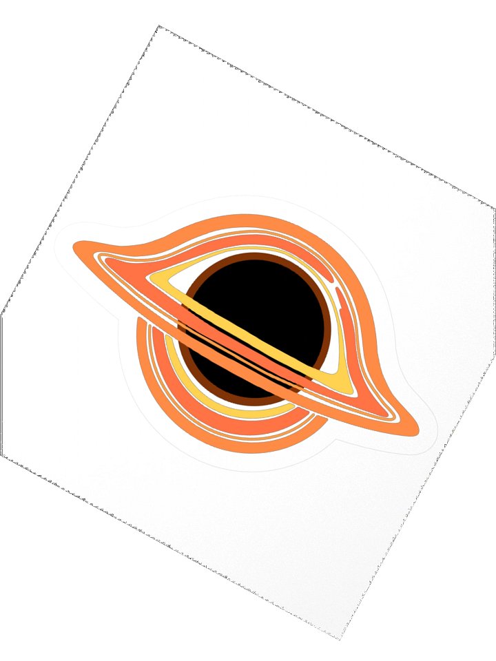 Black Hole Kiss Cut Sticker - Space Explorer Collection product image (2)