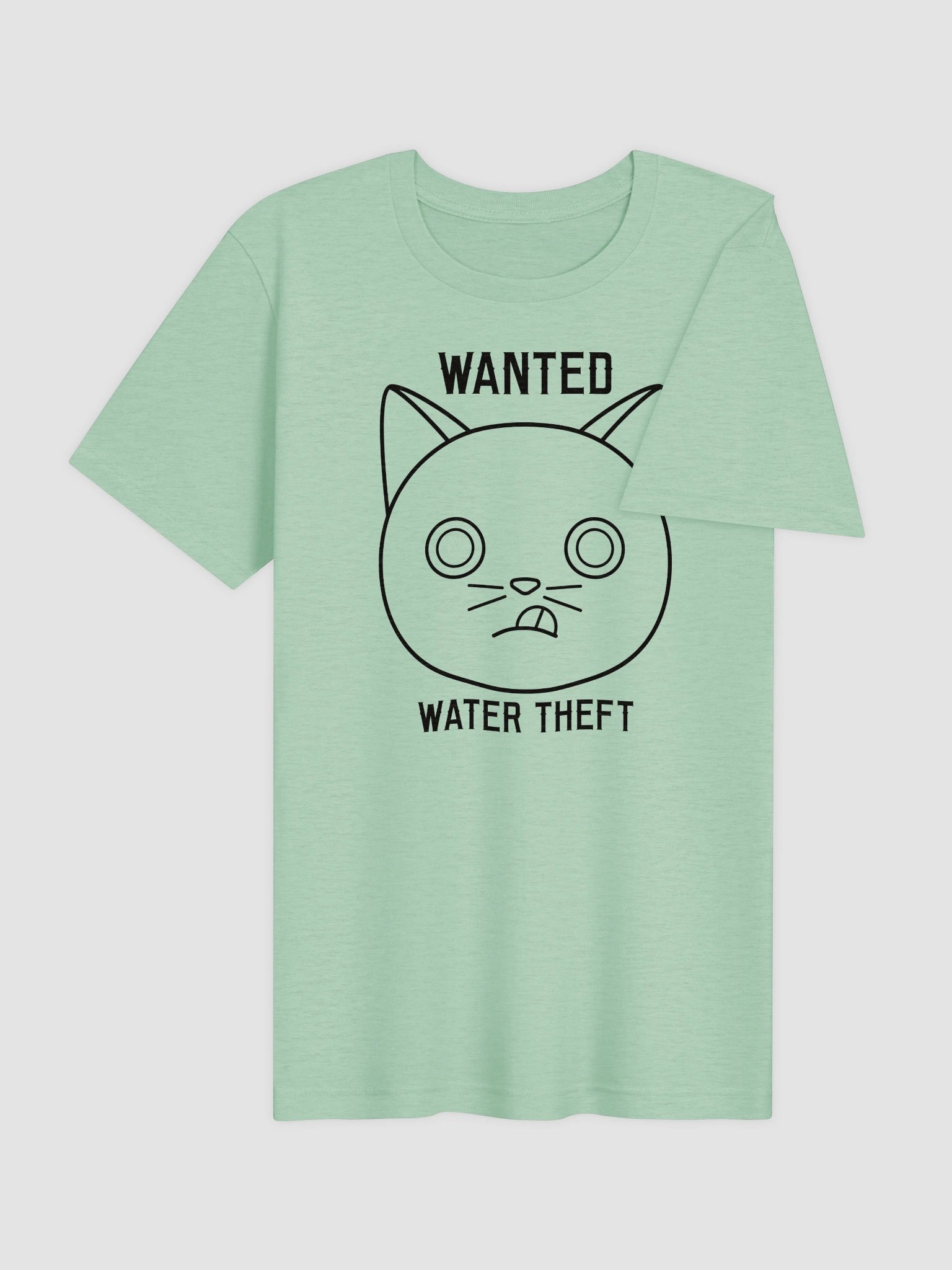 Wanted (Water Theft - Black Print) - Unisex Adult Super Soft Lightweight T-shirt product image (3)