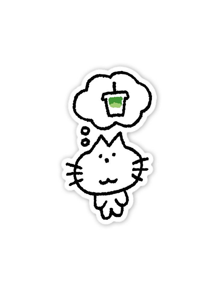 Thinking About Matcha Sticker product image (2)
