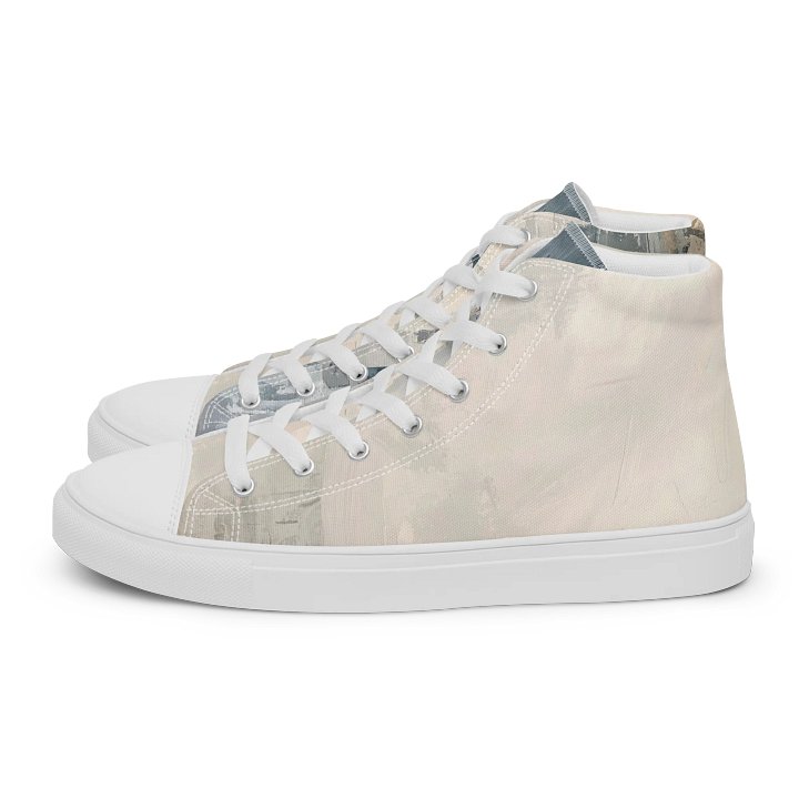 Harmonious Brushstrokes High Top Canvas Shoes product image (1)