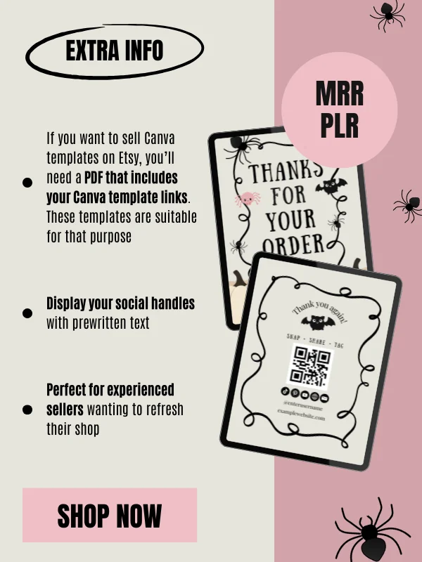 Halloween Thank You Cards Printable Coquette product image (10)