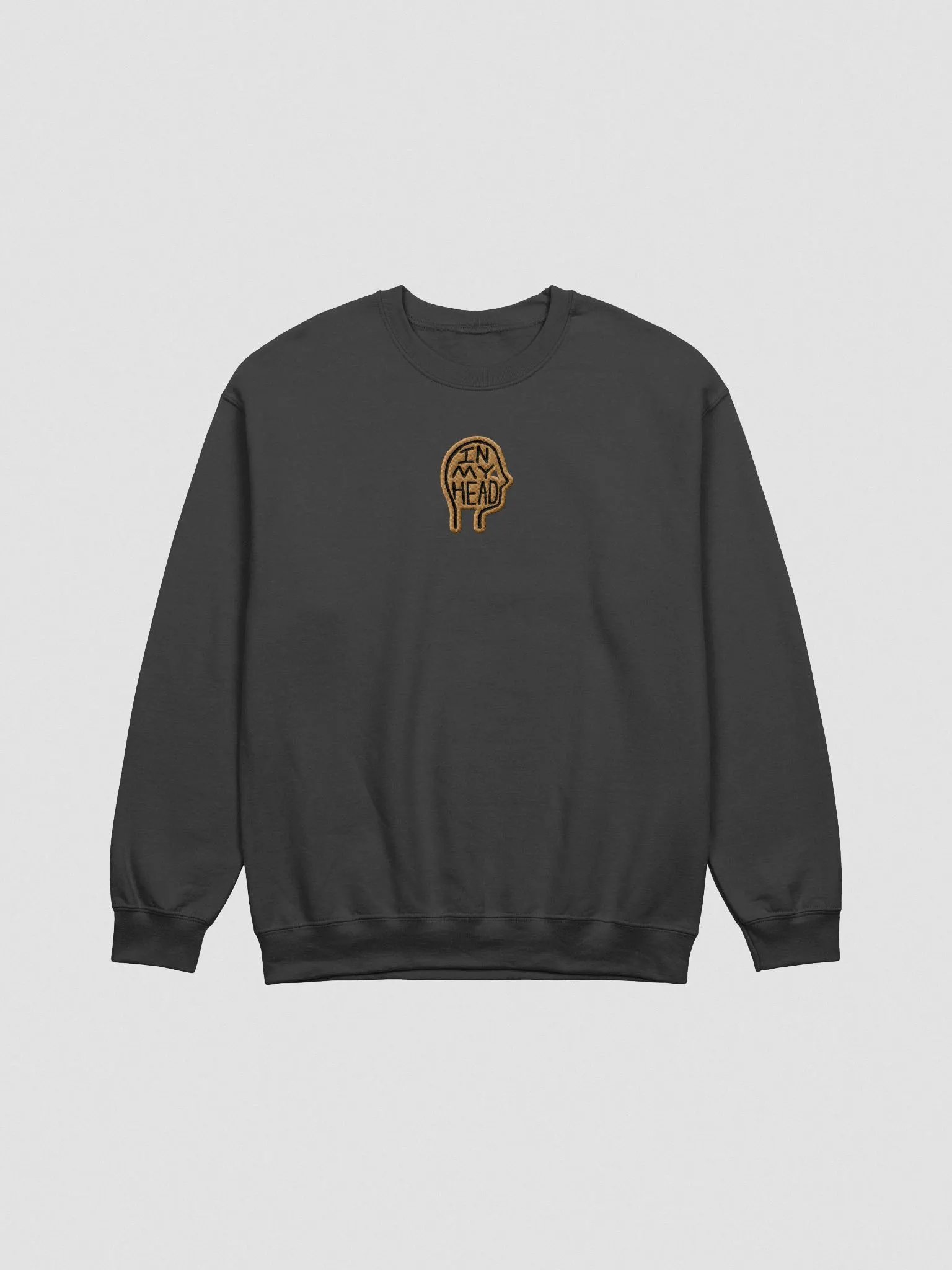 In My Head embroidered crewneck (brown contrast design) product image (5)