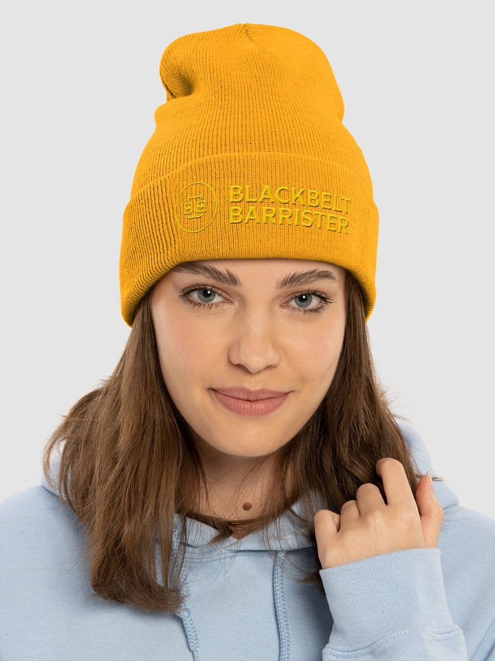 BBB Cuffed Beanie Yellow product image (1)