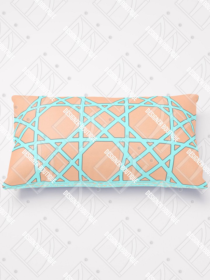 Tropical Mint Trellis Pillow product image (1)