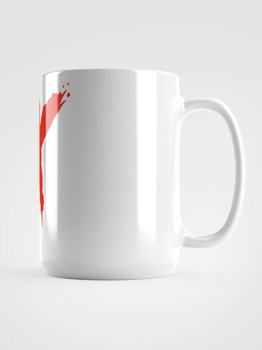 Red X White Glossy Mug product image (2)